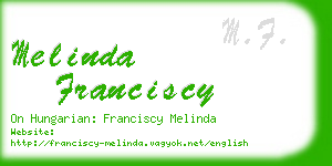 melinda franciscy business card